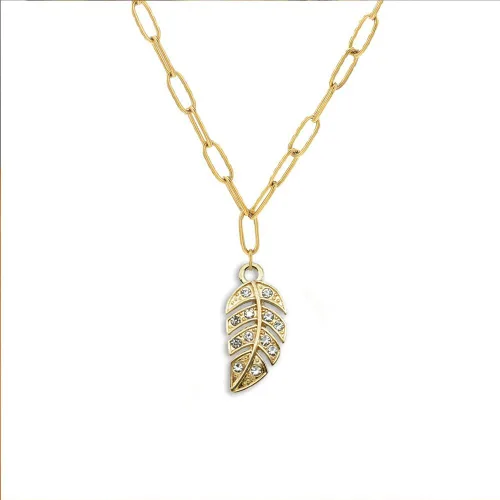 Vista 5 de Dijes creativos de diamantes de imitación de hojas, 20 piezas, dijes de hoja de aleación para bricolaje, llavero, collar, aretes, accesorios de Oro