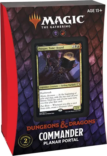 Vista 2 de Magic: The Gathering - Aventuras en los Reinos Olvidados, Mazo Commander - Portal Planar (Rojo-Negro)