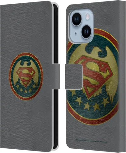 Vista 151 de Head Case Designs Funda de piel con licencia oficial de Superman DC Comics con logotipos negros y rojos compatible con Apple iPhone 11