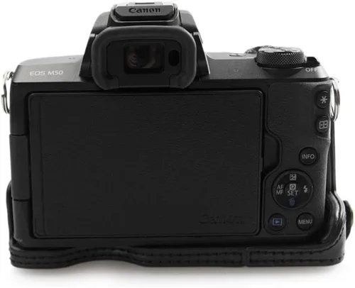 Vista 9 de kinokoo Funda de piel sintética completa para Canon EOS M50 0.591-1.772 in