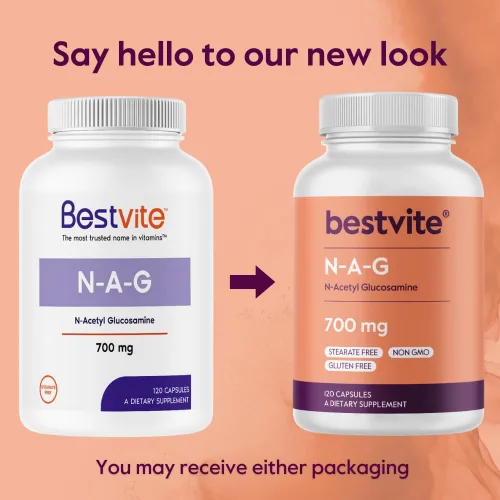 Vista 7 de BESTVITE N-acetil glucosamina (N-A-G) 700 mg (240 cápsulas) (120 x 2)