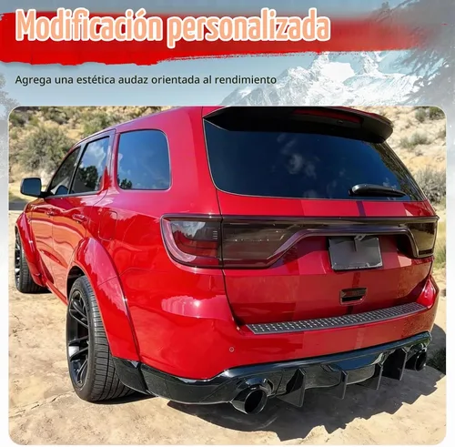 Vista 6 de Fit 2011-2026 Dodge Durango Rear Diffuser Gloss Black Brillo negro