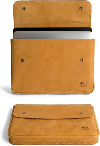 Vista 10 de Hide & Drink, Carpeta vintage portadocumentos, archivo, carpeta A5, cartera de sobre, cuero de grano completo, hecho a mano, marrón bourbon Bourbon