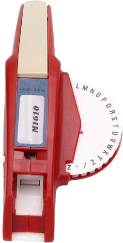 Vista 8 de Embossing el Machine, Número claro Leer el hacer la máquina de gofrado, una mano, conveniente para los Els (M1610 rojo)