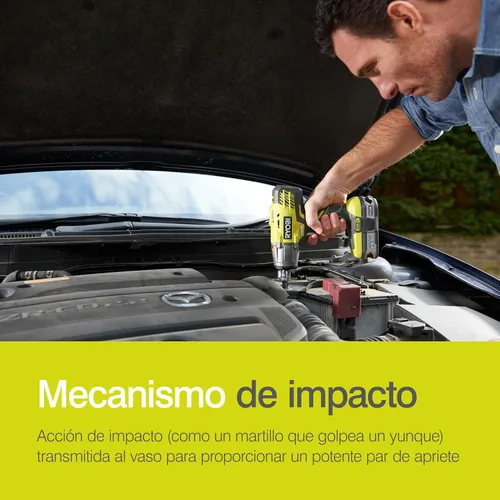Vista 7 de Ryobi R18IW3-0 18V ONE+ Llave de impacto inalámbrica de 3 velocidades