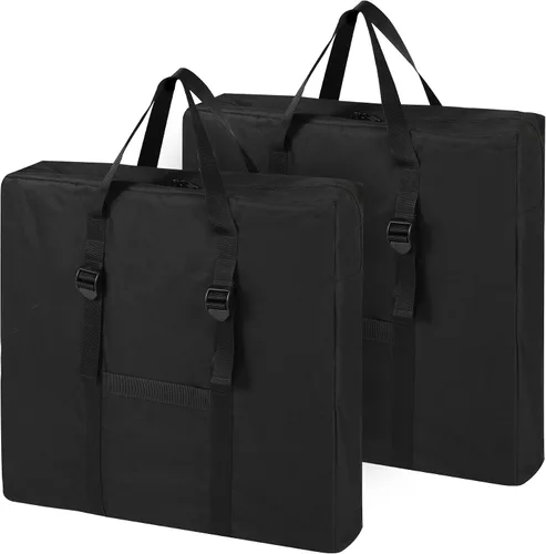 Vista 10 de REDCAMP Bolsa de almacenamiento plegable para mesa, negro, 66.04cmD x 12.7cmde ancho x 60.96
