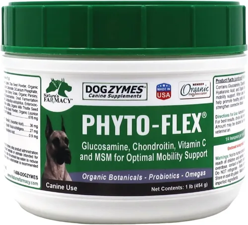 Vista 11 de Dogzymes Phyto Flex - Glucosamina, condroitina, MSM y ácido hialurónico... (8 onzas)