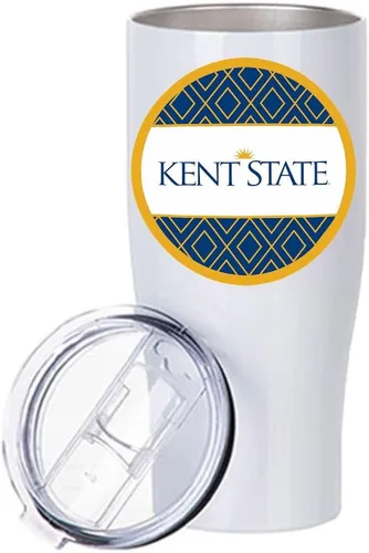 Vista 10 de Kent State University - Vaso de acero inoxidable, 20 onzas, base anillada (Kent State University #1)