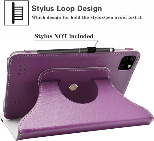 Vista 6 de LiuShan Funda de poliuretano con rotación 360 para DIALN X8 Ultra/Vortex Tab 8 4G/Foxx T8 Plus/Sky Devices Elite T8/Elite Octa/MAXWEST Nitro 8/Astro
