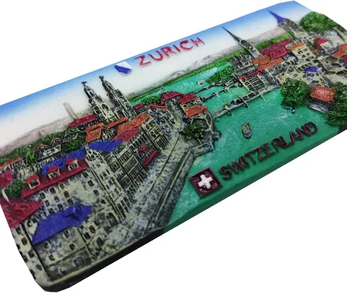 Vista 12 de WitnyStore Tiny Kapellbrücke Chapel Bridge Lucerna Suiza Suiza Europa Central Atracciones Turísticas Resina Refrigerador Imán Viajero Recuerdos