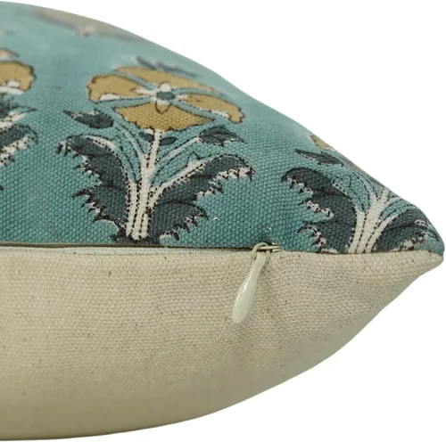 Vista 7 de Fundas de almohada hechas a mano con estampado de bloques de 14 x 14 pulgadas, tela de lona de pato, decoración para sofá, cama, interior, exterior