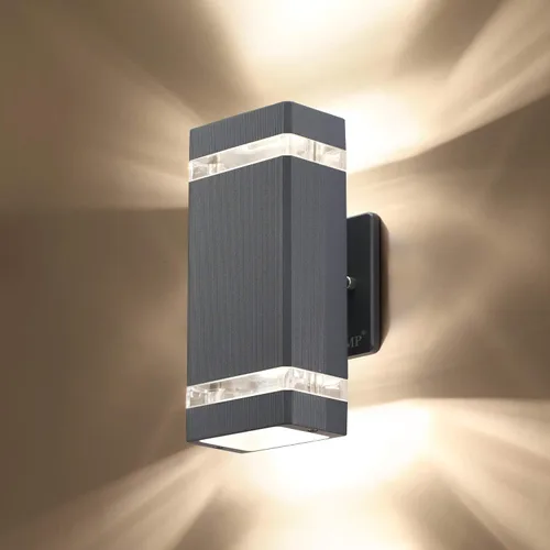 Vista 9 de LMP LED luz de pared cuadrada, luces al aire libre, cuerpo de aluminio impermeable, 3000k 5W con certificado ETL