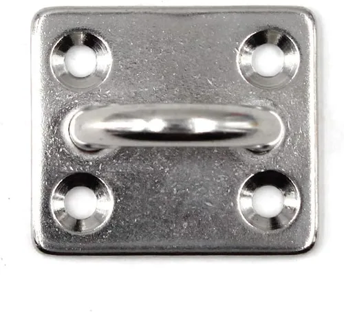 Vista 3 de Flomore M10 - Gancho de techo para placa de ojo de acero inoxidable 304, resistente para colgar (paquete de 2, tornillos incluidos)