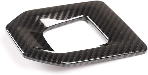 Vista 4 de Cubierta de marco de plástico ABS para consola central de coche, marco para Land Rover Range Rover Evoque L551 2019 2020 (fibra de carbono)