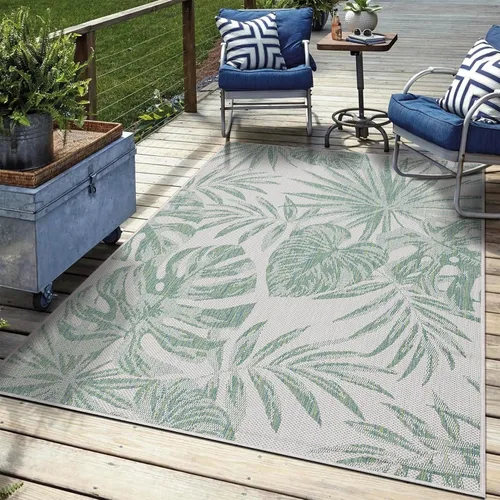 Vista 10 de Keen Home Design Terrace - Alfombra lavable de 8 x 10 pies para patio, cocina, balcón, playa, jardín, terraza y porche, tamaño: 7 pies 7 x 10 pies
