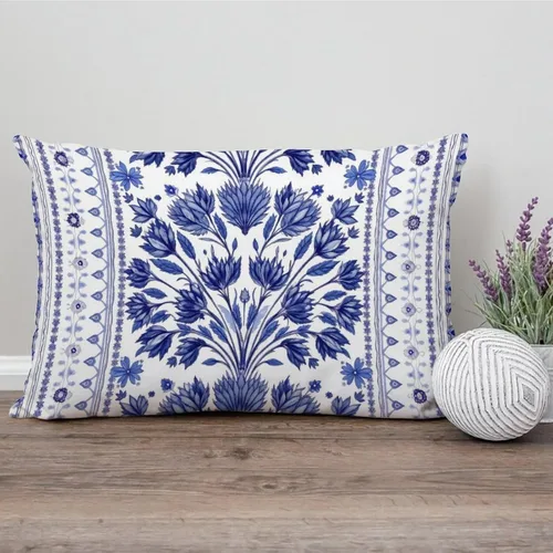 Vista 130 de ArogGeld Funda de cojín con flores verdes y blancas con flores grises y negras y hojas verdes en estilo chinoiserie, funda de almohada cuadrada