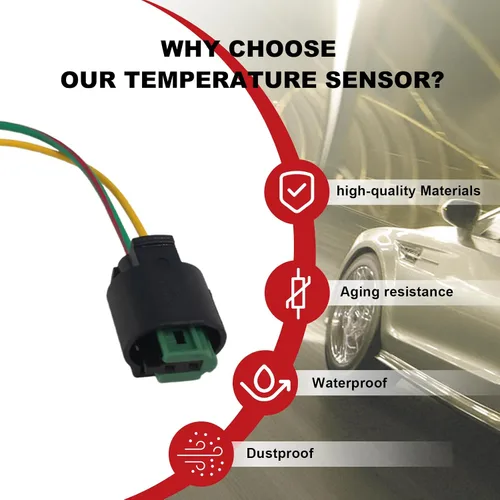 Vista 3 de Conector de sensor de temperatura del aire 2000-2025 para Benz A B C E S CLS CL GLA GLC GLE GLK GLS GL G ML R SLC SLK SLS SL All Full Series