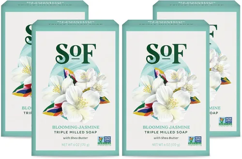 Vista 12 de Jabón Clean Bar de South of France Body Care Manteca de karité francesa de triple molida con aceites orgánicos + esenciales, vegano, sin OMG, 6