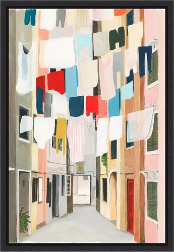 Vista 12 de Amanti Art Framed Canvas Wall Art 23x16 Laundry Day I by Grace Popp, Framed Wall Art Canvas, Architecture Artwork, Traditional Decor, Medium Poster