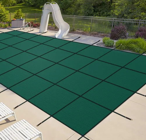 Vista 16 de iCOVER Cubierta de seguridad para piscina interior, 20x40 pies rectangular, cubierta de seguridad de invierno para piscinas interiores, cubierta