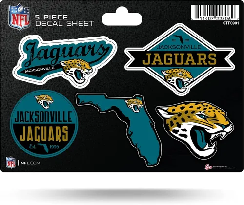 Vista 15 de Rico Industries NFL - Hoja de adhesivos (5 unidades)