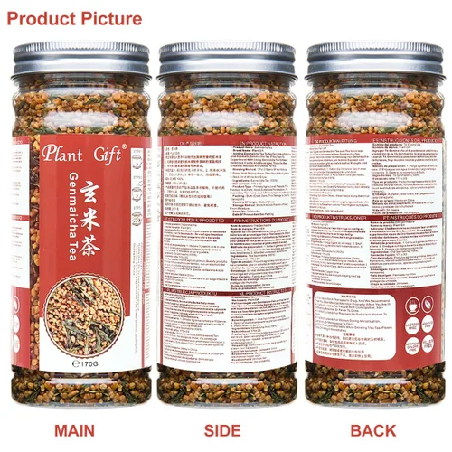 Vista 9 de Plant Gift Genmaicha - Té verde Genmai-cha con arroz tostado, Genmaicha - Té japonés de hojas sueltas - Té verde Gen Mai Cha, nivel de cafeína bajo