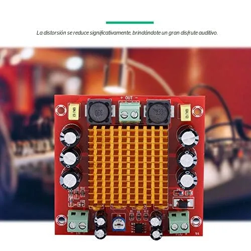 Vista 5 de TPA3116D2 Placa de amplificador mono de 150 W Módulo de audio de potencia digital para altavoces DIY, AMP estéreo de un solo canal con protección