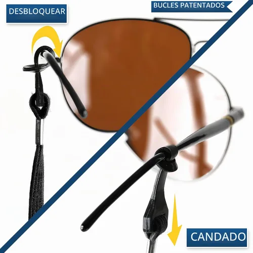 Vista 2 de SIGONNA Eye Glasses String Holder Straps - Sports Sunglasses Strap for Men Women - Eyeglass Holders Around Neck