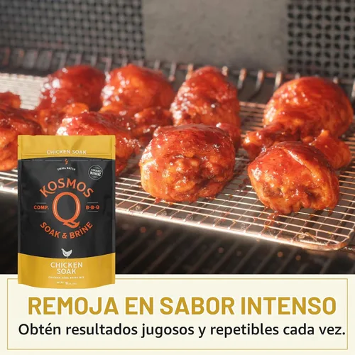 Vista 5 de Kosmos Q Mezcla de especias en remojo de salmuera de pollo, 16 onzas