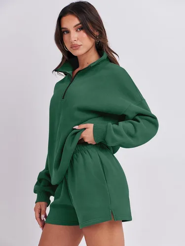 Vista 8 de ANRABESS Conjunto de dos piezas para mujer, conjunto de manga larga para gimnasio, ropa de moda de primavera 2024