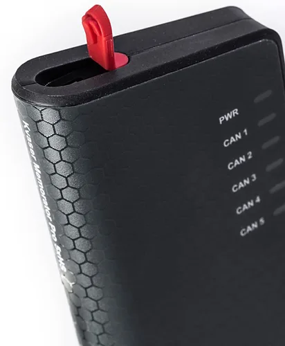 Vista 4 de Memorator Pro 5xHS, interfaz de bus CAN de cinco canales y registrador de datos