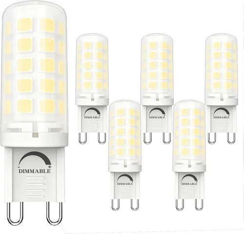 Vista 10 de Bombilla LED G9 Base Bi-pin 4W Equivalente 40W 120V para T4 G9 Halógeno