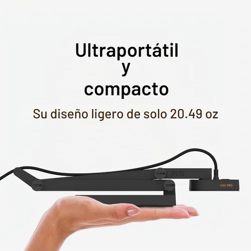 Vista 5 de IPEVO V4K PRO 120 Cámara de documentos USB 4K, lente FOV de 120 grados, sensor Sony CMOS, enfoque automático rápido, reducción de ruido AI, cámara