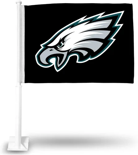 Vista 13 de Rico Industries NFL Double Sided Car Flag - 16" x 19" - Strong Pole That Hooks onto Car/Truck/Automobile