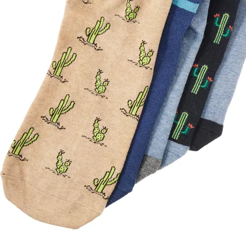 Vista 2 de Goodthreads - Calcetines estampados para hombre, paquete de 5