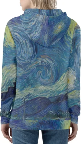 Vista 5 de Irisjudy Sudaderas con capucha para mujer con bolsillo, camuflaje transpirable, ajuste holgado, calaveras, notas musicales, sudaderas con capucha