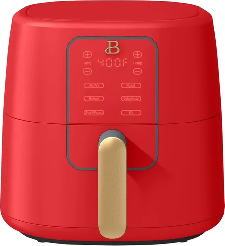 Vista 10 de Freidora de aire digital de 6 cuartos de galón, freidora de aire con pantalla táctil grande con control programable de tiempo y temperatura, Sésamo