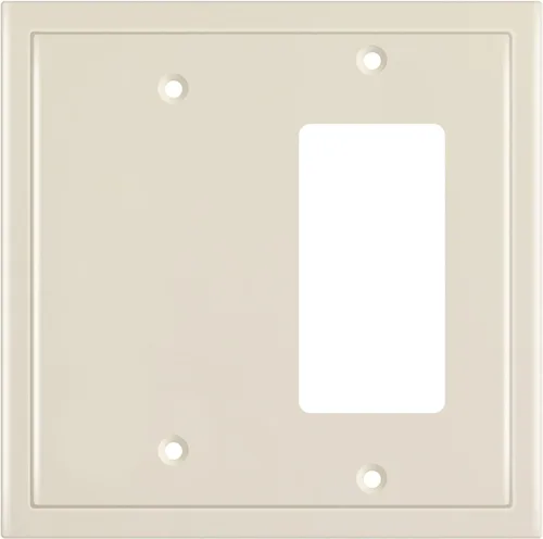 Vista 13 de Henne Bery Placa decorativa de pared con borde moderno, tapa de tomacorriente para cubrir enchufe, aleación de zinc maciza duradera