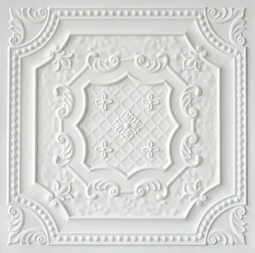 Vista 29 de DCT04 Elizabelthan Shield - Azulejo de techo de PVC de 2 x 2 pies (cubiertas / 200 pies cuadrados), gris pardo antiguo, 50 piezas Antique taupe