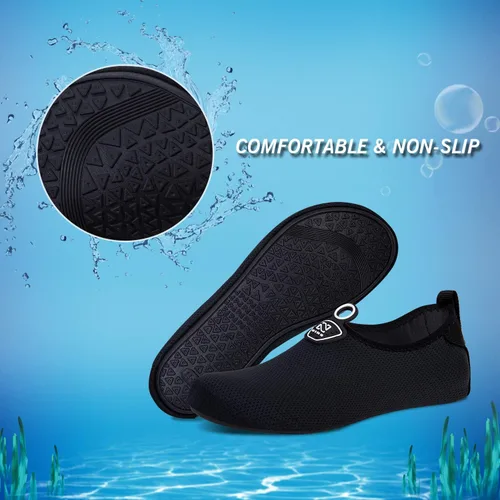 Vista 5 de IceUnicorn Zapatos de agua de secado rápido para natación, calcetines descalzos para mujeres y hombres