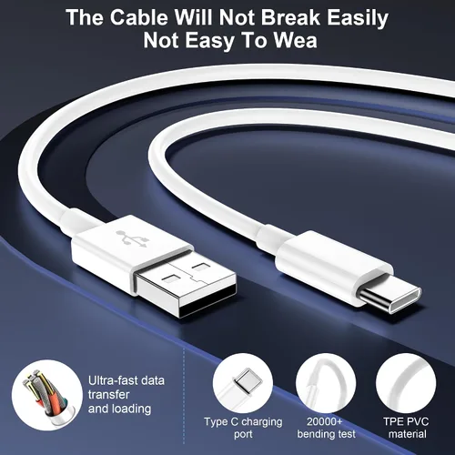 Vista 5 de Carplay - Cable Carplay para iPhone 16 15 Pro Max/Pro/Plus, cable USB a USB C [1 pie+2 pies + 3 pies] para adaptador de cargador de automóvil