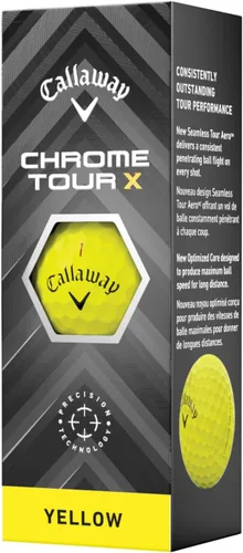 Vista 4 de Pelotas de golf Callaway Chrome Tour X Amarillo