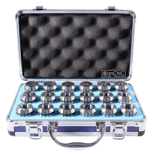 Vista 12 de Accusize Industrial Tools - Juego de pinzas ER32 de precisión, 18 piezas, tamaños de 3/32'' a 25/32'', alta precisión, caja de almacenamiento