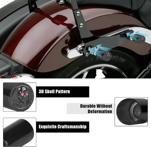 Vista 5 de Kit de cubiertas de hardware de acoplamiento desmontables compatible con Harley Touring Street Glide, Electra Glide, Road Glide, Road King 2009-2025