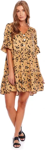Vista 5 de Mud Pie Vestido de manga corta con volantes para mujer Aster
