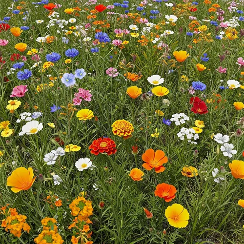 Vista 42 de Ferry Morse Mezcla para Todo Propósito Sol-Sombra a Granel Semillas de Flores Silvestres, 1 lb