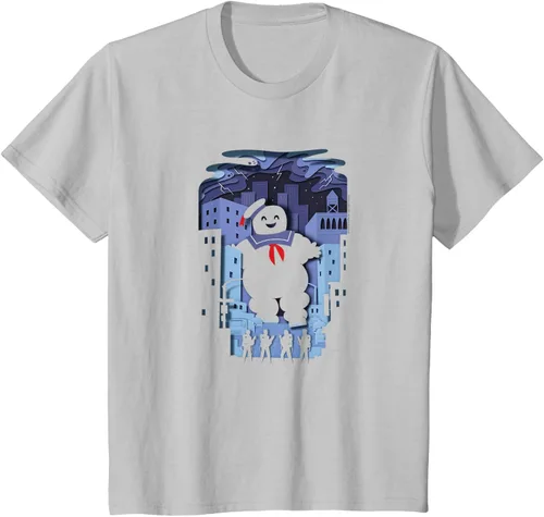 Vista 6 de Ghostbusters Experimental Depth Stay Puft - Camiseta, gris, S