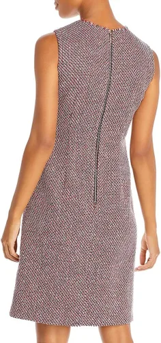 Vista 2 de KARL LAGERFELD Vestido recto de tweed con bolsillos para mujer