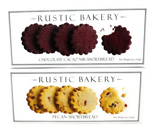 Vista 2 de generic Galletas rústicas de panadería - Galletas de mantequilla de nuez y pan de chocolate con punta de cacao - Paquete variado de galletas finas
