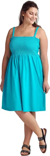 Vista 4 de Ellos Vestido sin mangas con corpiño fruncido en talla grande para mujer